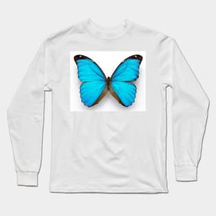 Cramer's blue butterfly (C010/8389) Long Sleeve T-Shirt